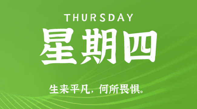 【盈创网络●早安】10日16日，星期四，在这里每天60秒读懂世界！
